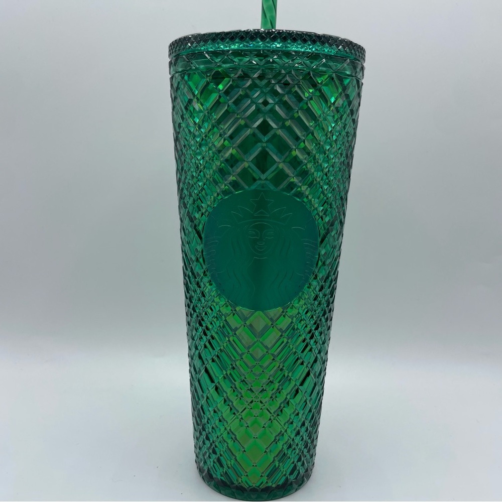Starbucks 24oz Venti Green Jeweled Cold Cup